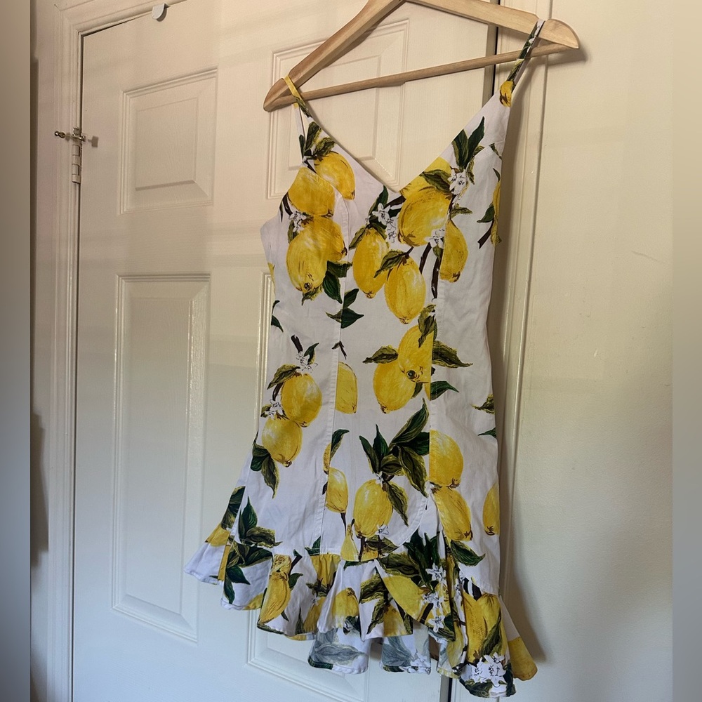 Fashion Nova Yellow Green Spaghetti Strap Sundress